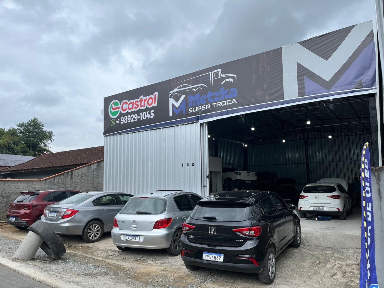 Fachada da Metzka Super Troca em Araquari - SC